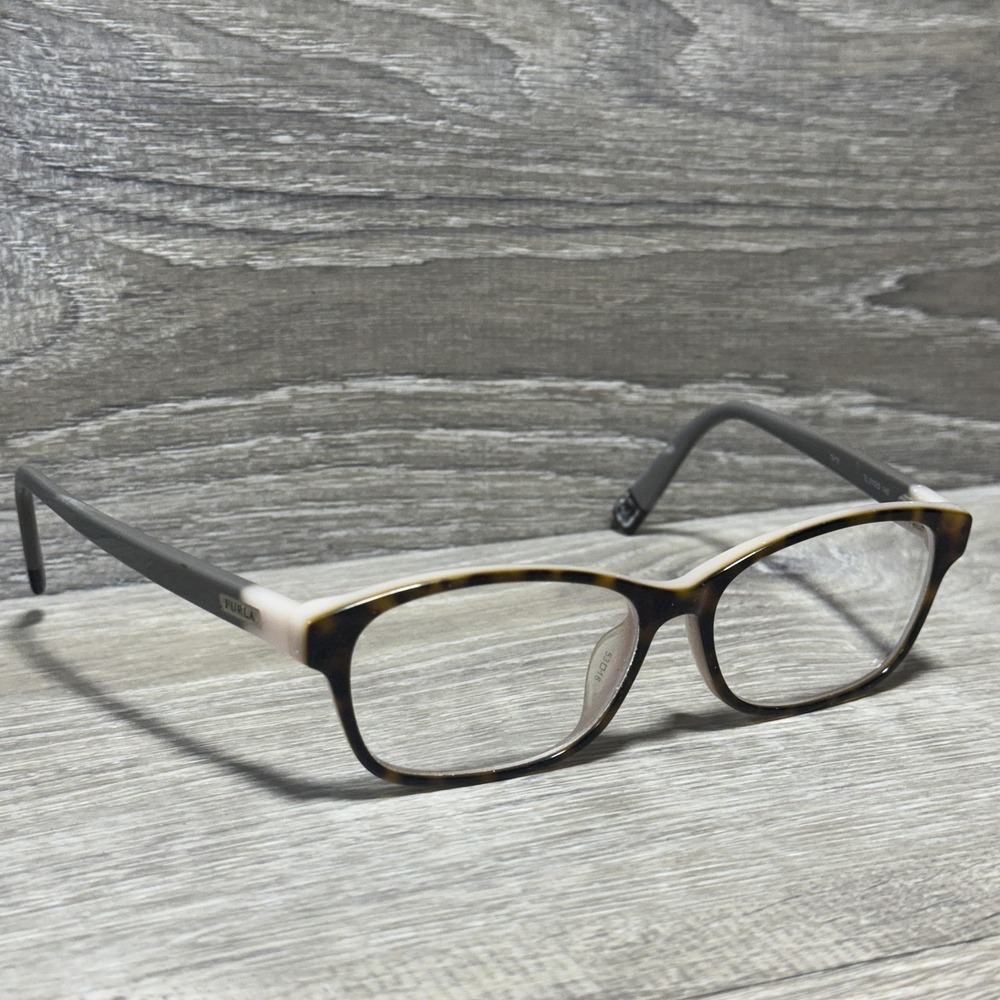 Furla Women Eyeglasses Square Brown Tortoise Shell Plastic 140mm DL01GQ TATE